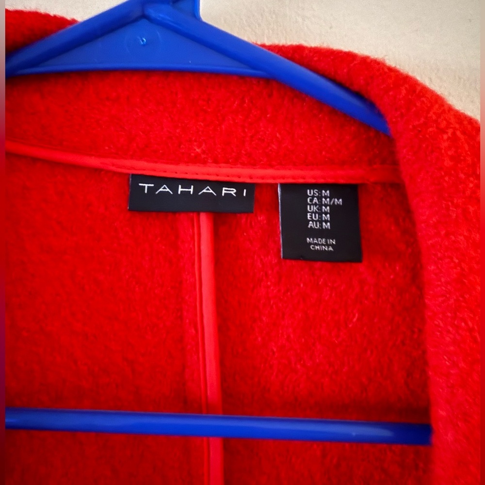 {Tahari}-Size: M-Wool Blend Biker Jacket - Picture 3 of 4